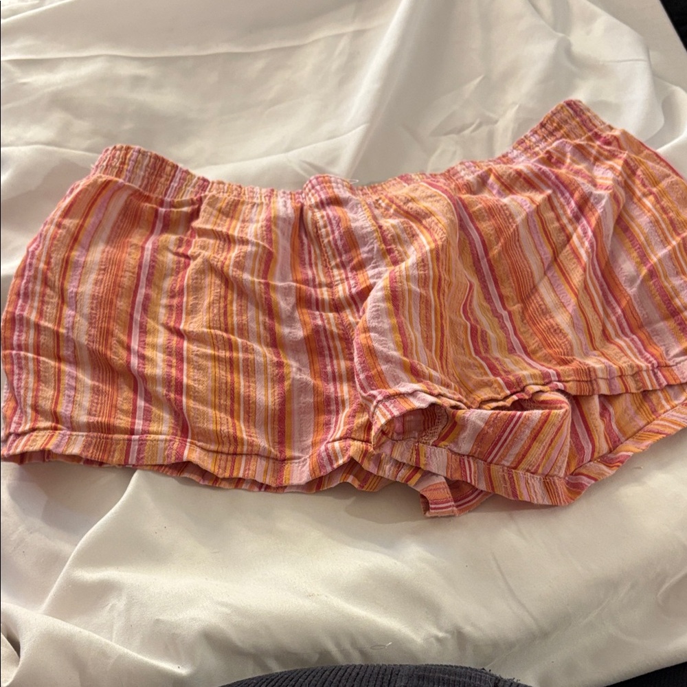 Junior No Boundaries Striped Shorts Small